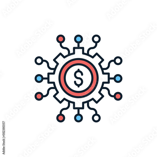 Money Management icon in vector. Illustration 