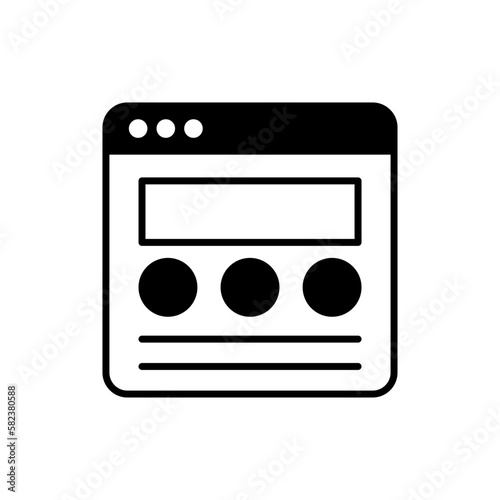 Onsite Content icon in vector.  Illustration