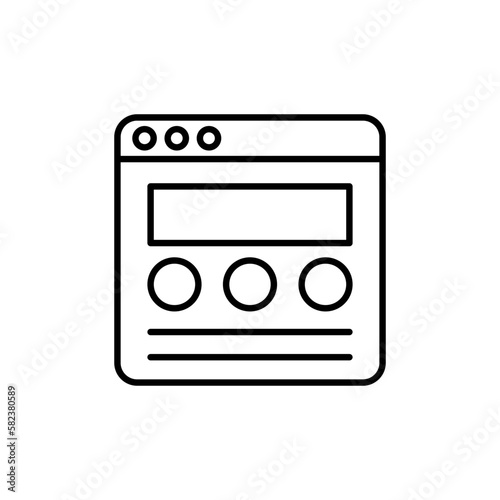 Onsite Content icon in vector. Illustration