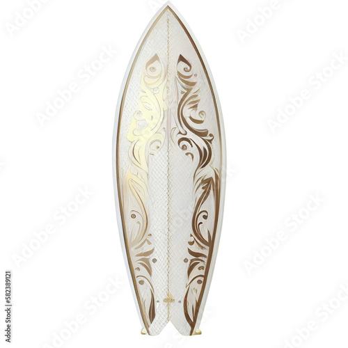 Luxury surfboard. isolated on blank background PNG © akiratrang