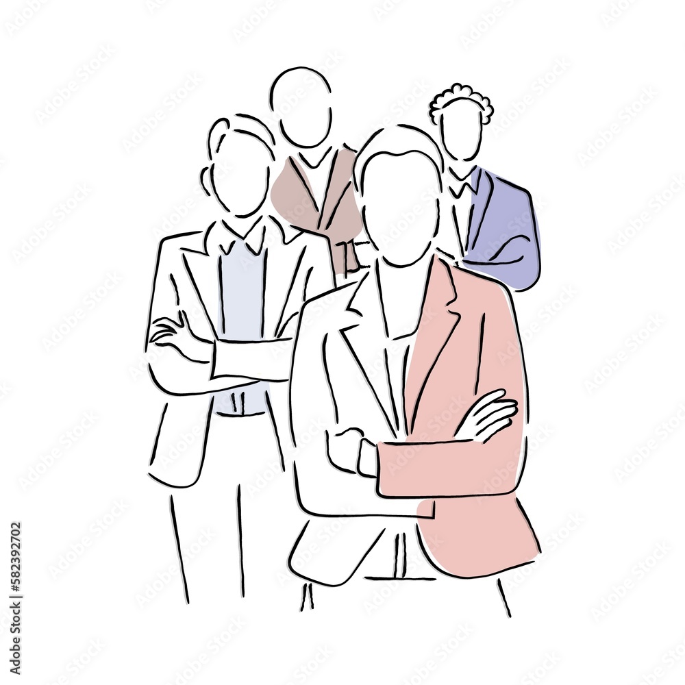 A group of Executive People