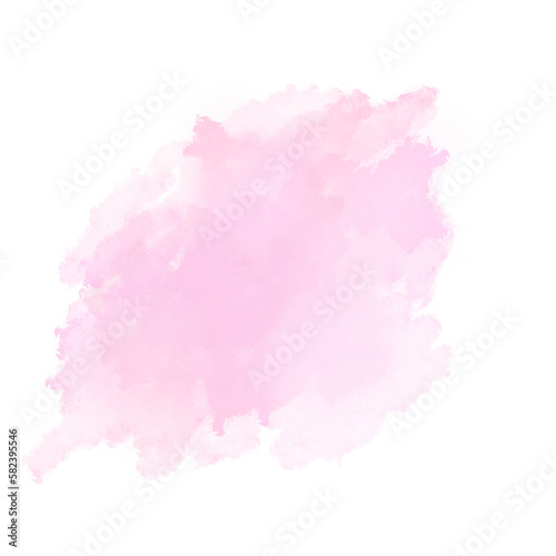 Watercolor pink pastel isolate on white background,freehand painting