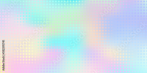 Holographic iridescent texture background, holograph foil color gradient. Vector holographic rainbow background with abstract colors blend mesh pattern