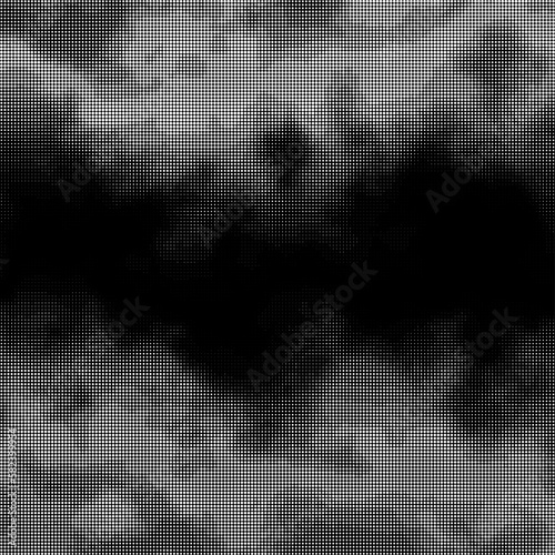 Monochrome gradient halftone dots background. Vector illustration