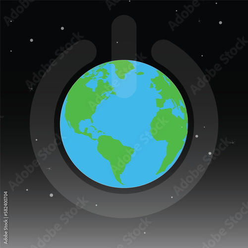 earth day concept vector 