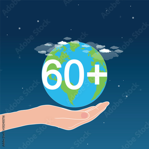 earth day concept vector 