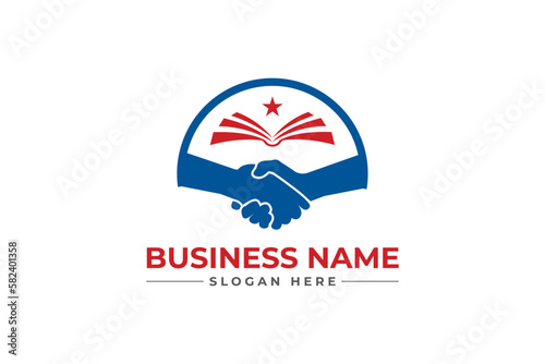political campaign logo design. Election voting logo. American political logo