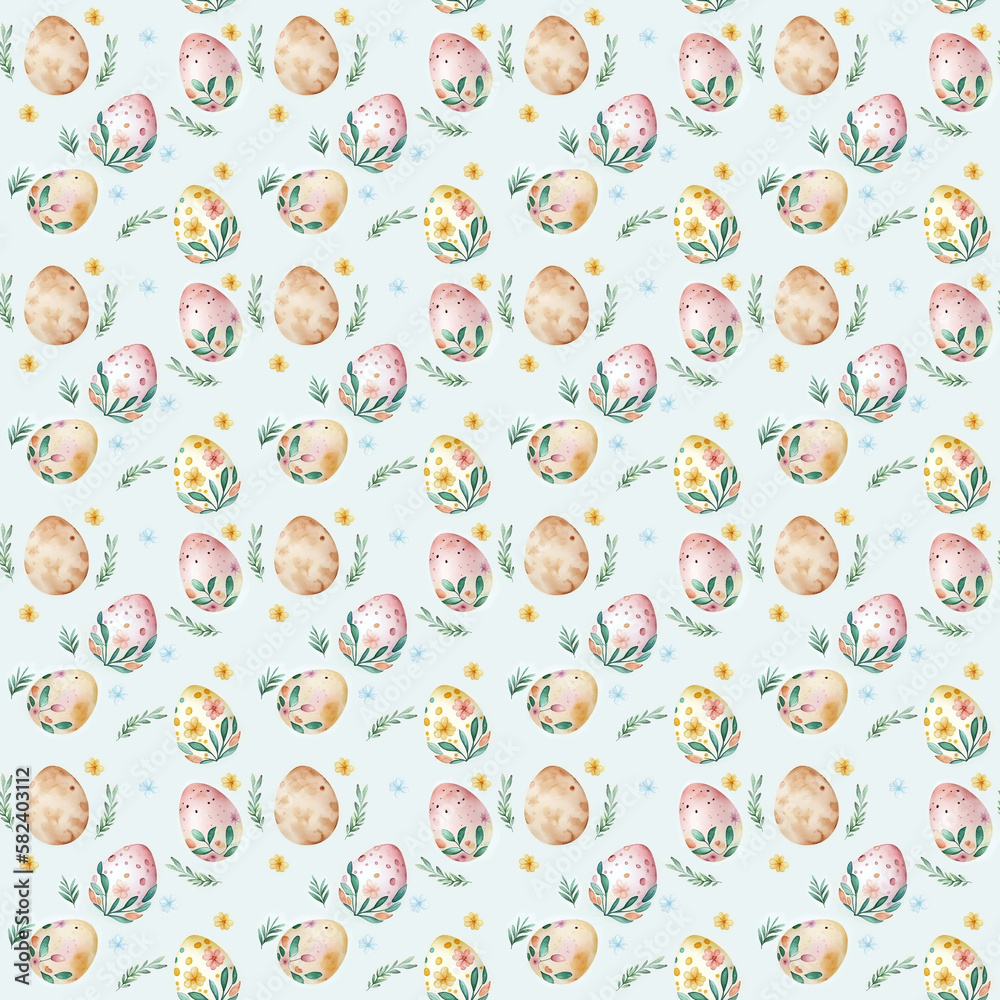 Happy Easter Seamless Patterns