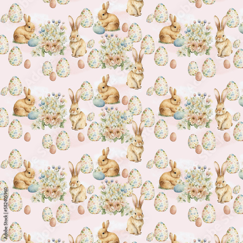 Happy Easter Seamless Patterns