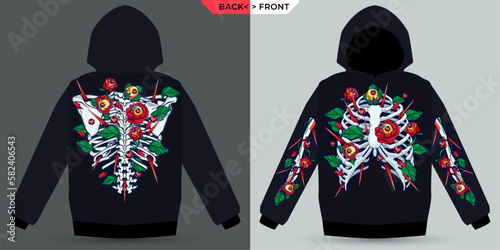 Body of Rose Shown Mock-Up Hoodie