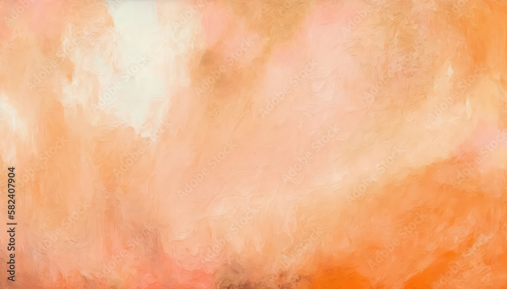 Fototapeta premium Abstract watercolor background. Orange and white watercolor wallpaper. Generative AI art.