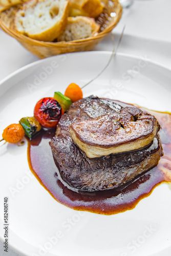 Tournedos Rossini Steak with foie gras