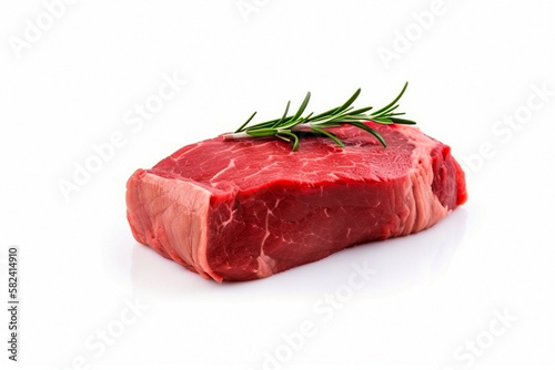 Raw beef steak ( Generative AI )