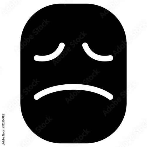 Sad face icon
