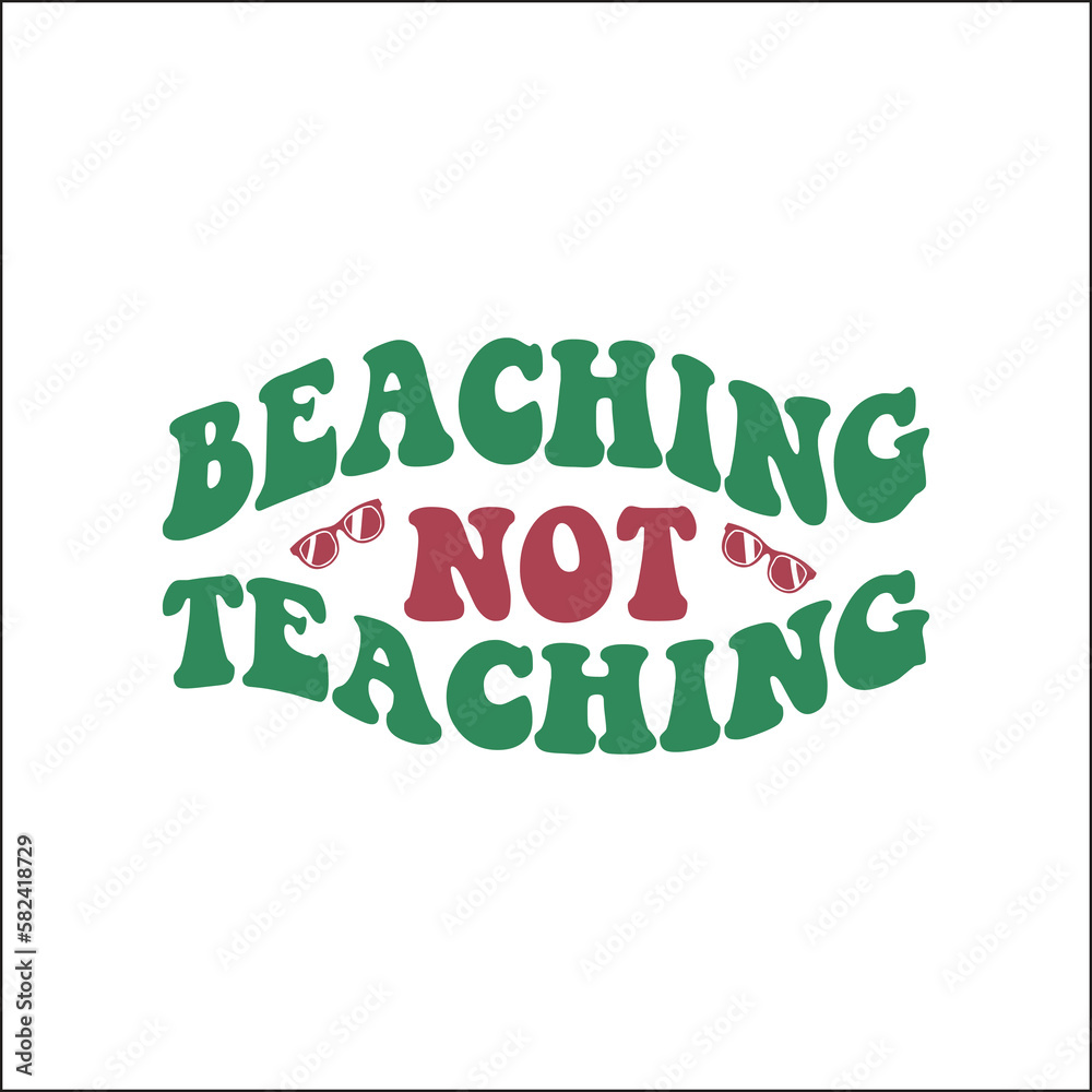 Fototapeta premium beaching not teaching SVG