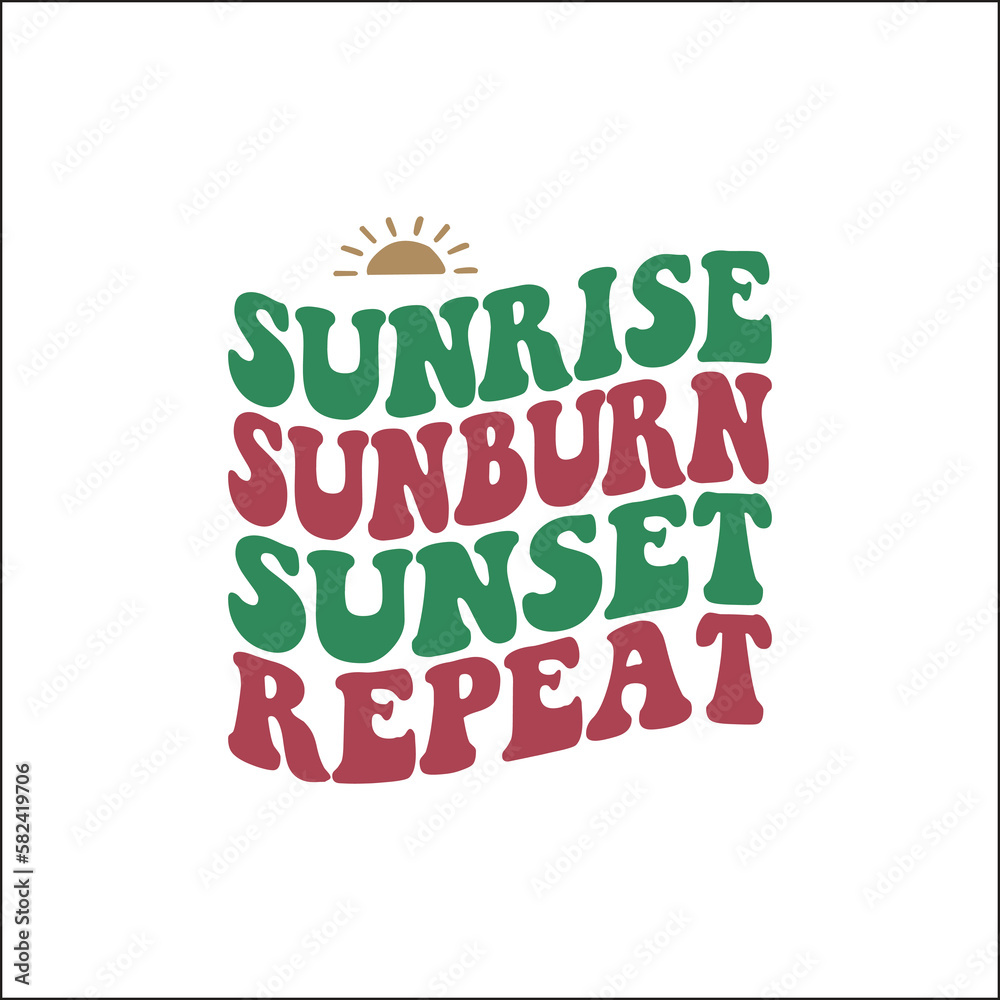 Fototapeta premium Sunrise sunburn sunset repeat SVG