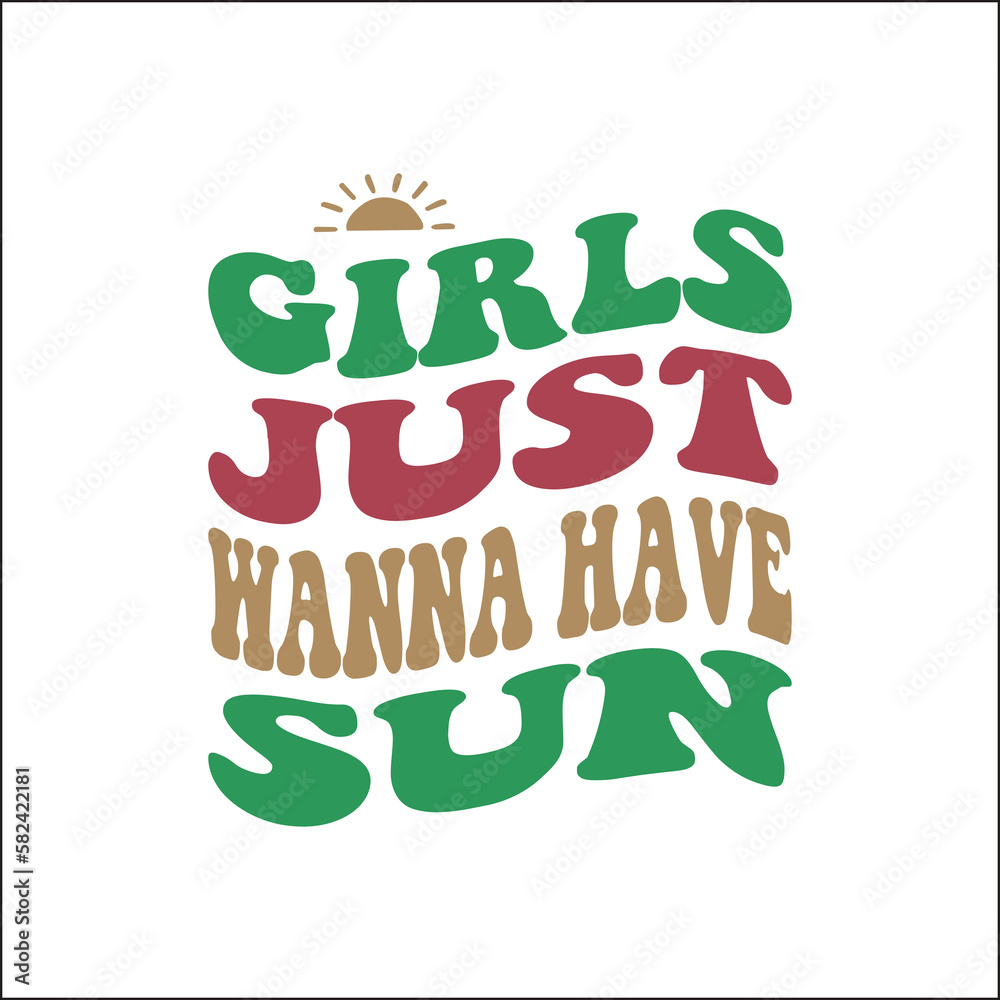 Fototapeta premium girls just wanna have sun SVG