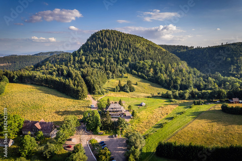 Fototapeta Naklejka Na Ścianę i Meble -  Andrzejowka shelter in Suche Mountains, Poland