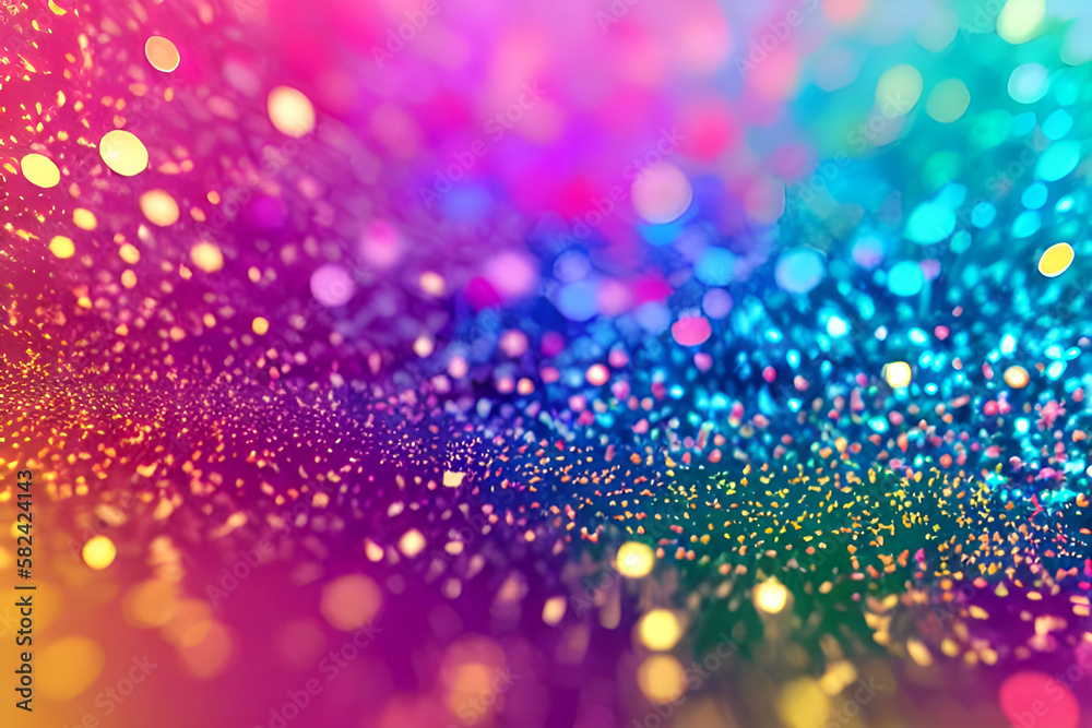 AI generated Glittering Colorful Sparkling Background AI generated Glittering Colorful Sparkling Background