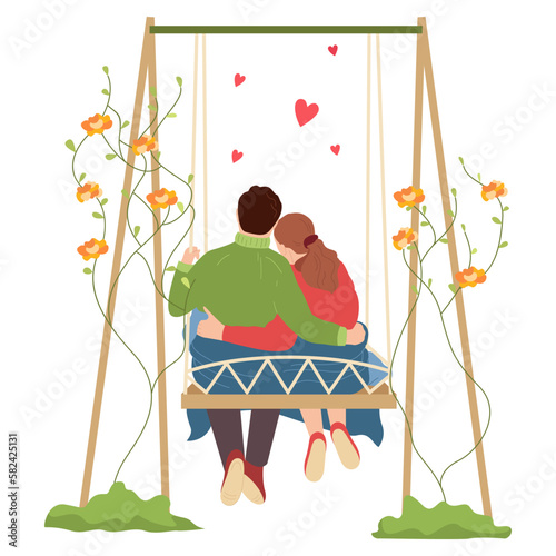 Couple On Swing