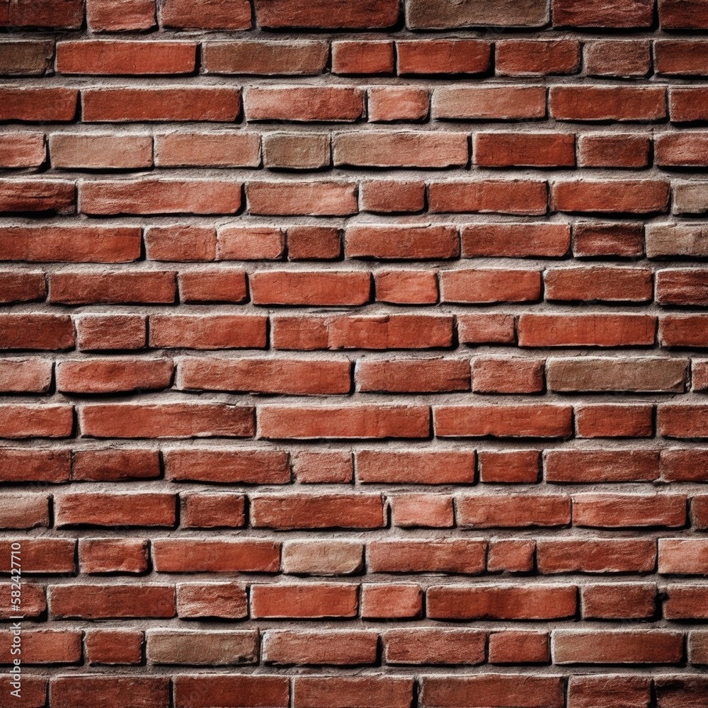 Rustic Brick Wall Texture, Aged Brickwork, Generative AI Rustic Brick Wall Texture, Aged Brickwork, Generative AI