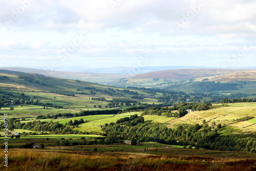 Looking over part of the Eden valley from the Pennine way near Dufton in Cumbria.