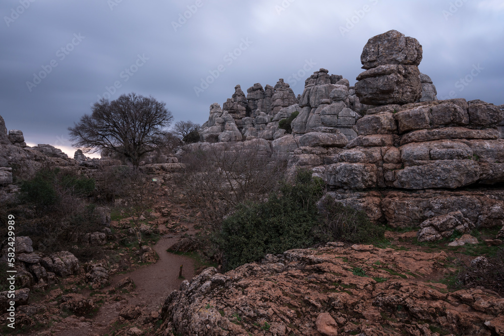 Torcal de Antequera, probably the most spectacular karst landscape in Europe. (Malaga, Spain)