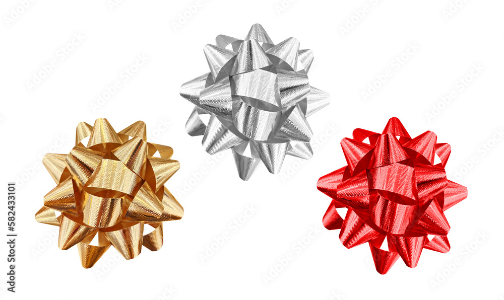 Set of gift bows PNG transparent Set of gift bows PNG transparent