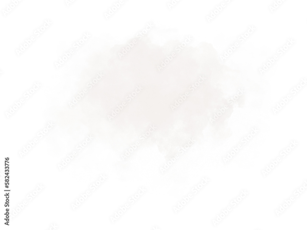 White cloud on a transparent background, used for various graphic elements.