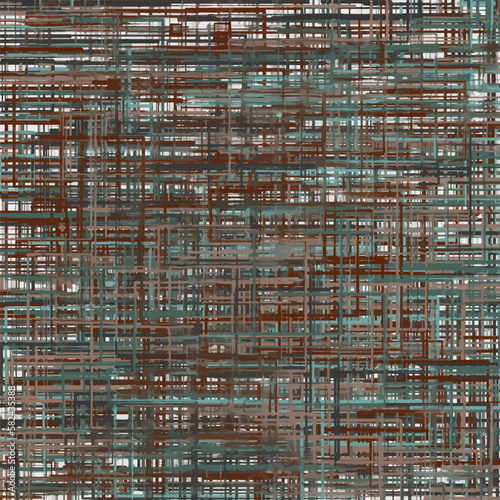 Vektor-Hintergrund in Stoffoptik in den Farben Türkis und Braun.