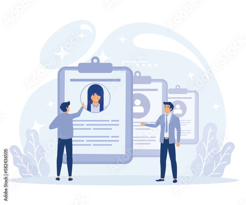 Career opportunity concept,  executive job, human resources, find employee, flat vector modern illustration 