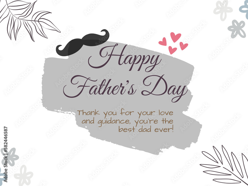 happy father's day illustration for download