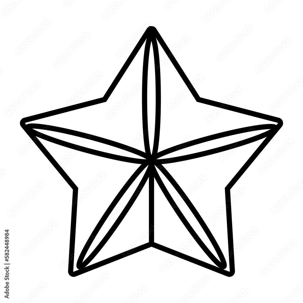 Obraz premium Star icon vector. Sparkles star illustration sign. Star symbol or logo.