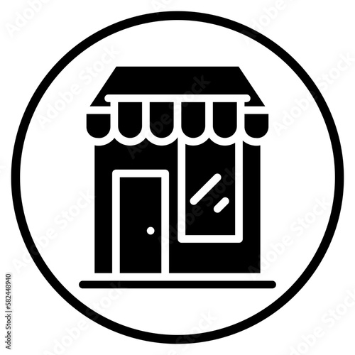 marketplace glyph icon