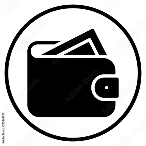 wallet glyph icon