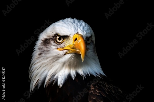 Eagle looking at the camera - sharp and focussed desktop background