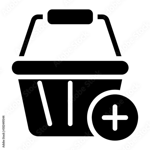 add to basket glyph icon