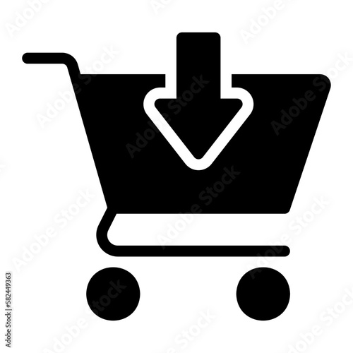 add to cart glyph icon