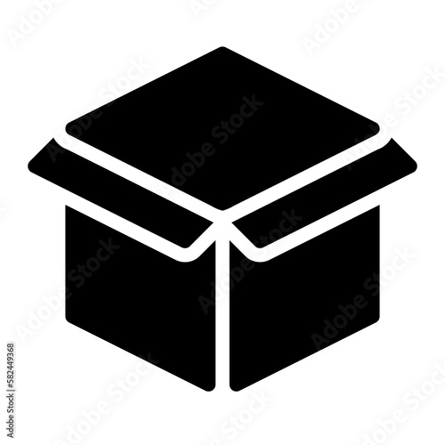 open box glyph icon