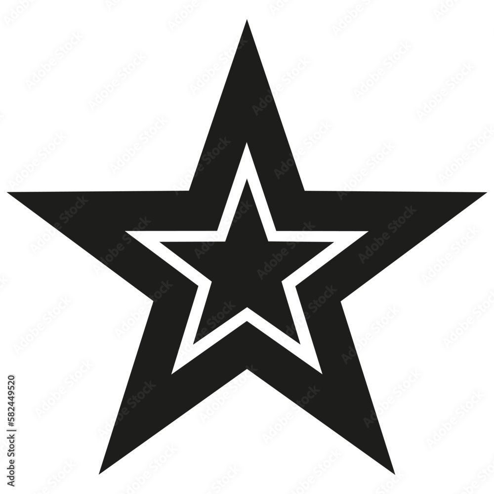 Fototapeta premium Star icon vector. Sparkles star illustration sign. Star symbol or logo.