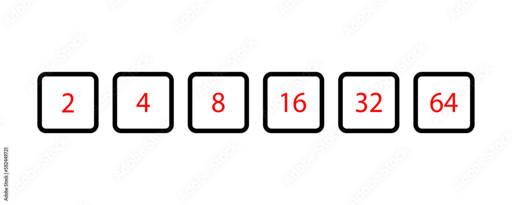 Game dice set isolated on white background. Set of dice in flat and linear design from one to six Game dice set isolated on white background. Set of dice in flat and linear design from one to six