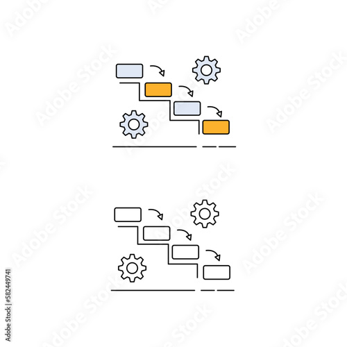 Waterfall Method Illustration - Phases of Sequential Project Management