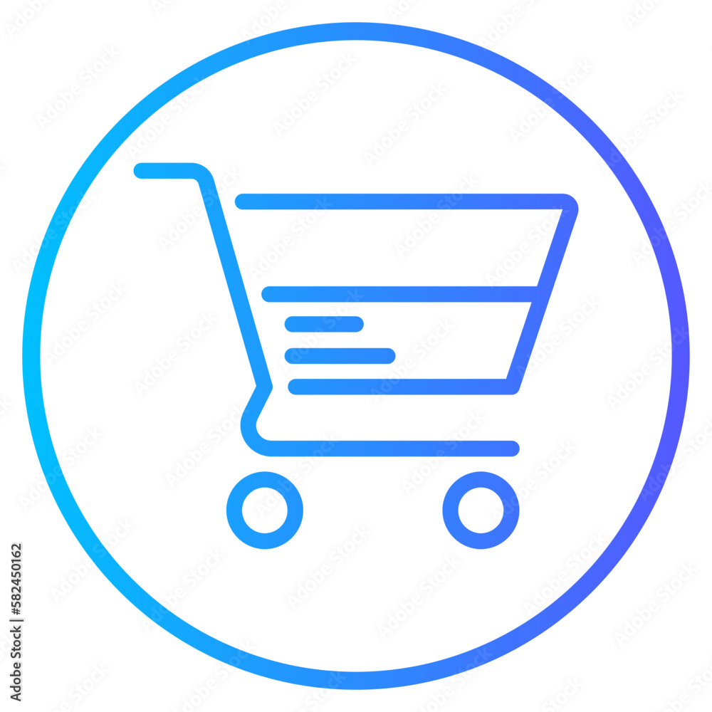 shopping cart gradient icon shopping cart gradient icon