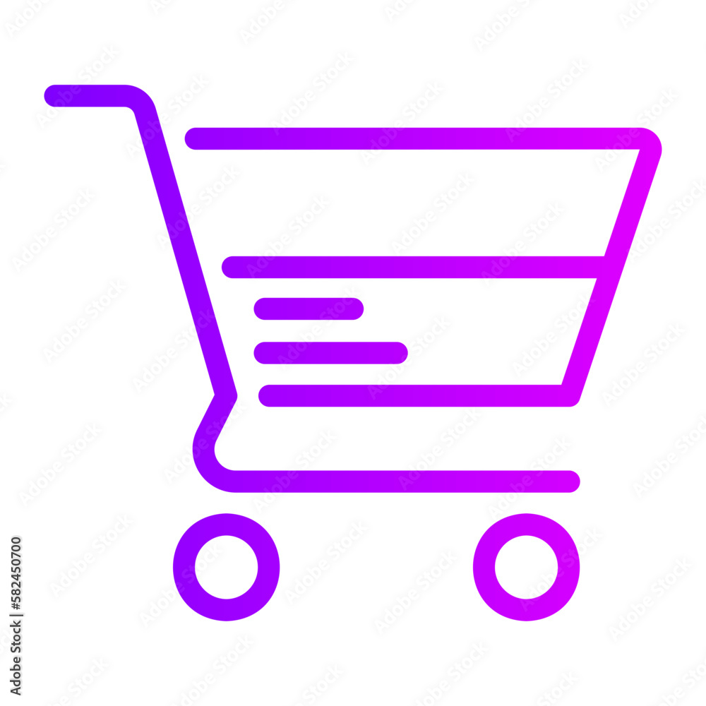shopping cart gradient icon shopping cart gradient icon