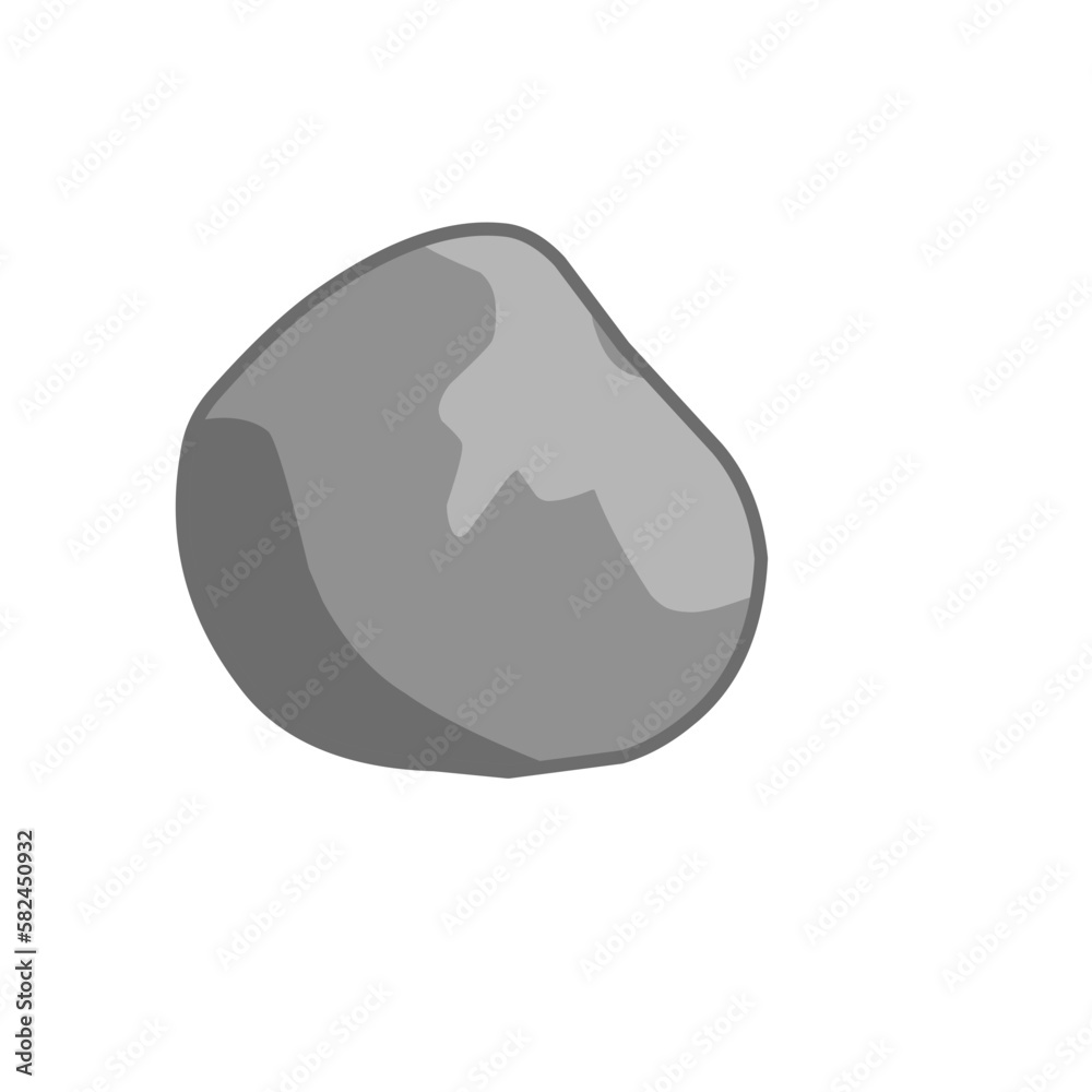 Stone illustration with outline, Stone vector element, Stone Vector Stone illustration with outline, Stone vector element, Stone Vector