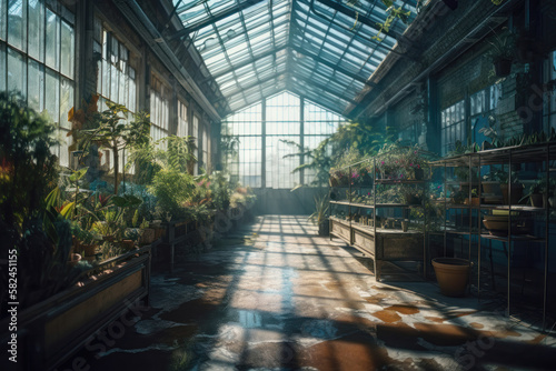 Inside the Glass Greenhouse: A Super-Detailed View. Generative Ai