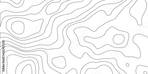 Topographic map background geographic line map with elevation assignments. Modern design with White background with topographic wavy pattern design.paper texture Imitation of a geographical map shades