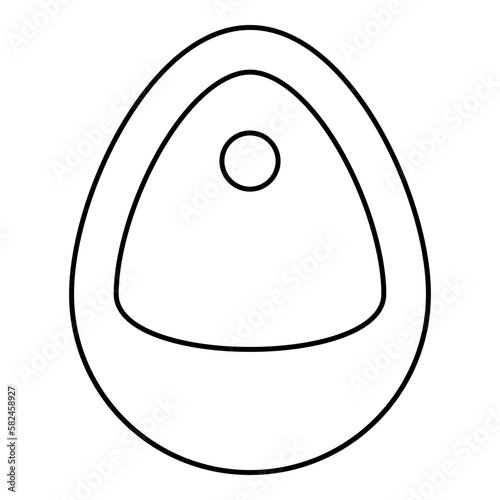 Urinal toilet men wc public restroom lavatory latrine gents pissoir contour outline line icon black color vector illustration image thin flat style