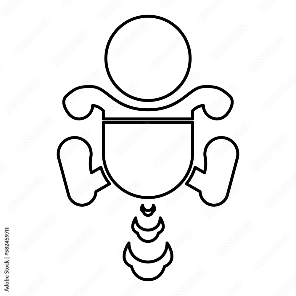 Child infant baby kid farts break wind farting bloating gas cloud stench bad smell flatulency contour outline line icon black color vector illustration image thin flat style Child infant baby kid farts break wind farting bloating gas cloud stench bad smell flatulency contour outline line icon black color vector illustration image thin flat style