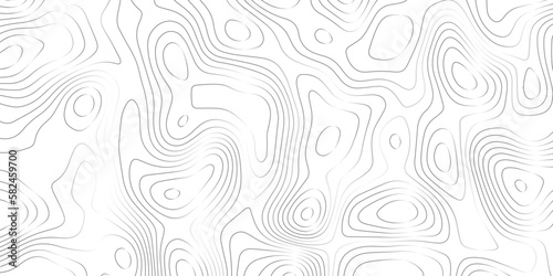 Abstract Topographic map background with wave line. gradient multicolor wave curve lines banner background design. Vector illustration. Line topography map contour background.